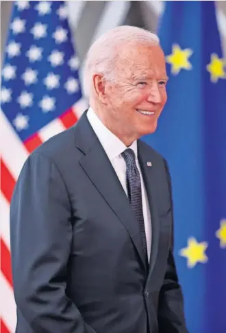  ?? GETTY IMAGES ?? El presidente de EE UU, Joe Biden, ayer, en Bruselas.