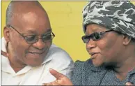  ??  ?? WHICH WAY? President Jacob Zuma and North West Premier Thandi Modise. Ms Modise is not among the top officials nominated to serve under Mr Zuma.