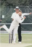  ??  ?? Dan Smith hit a vital 79 for Slinfold Picture: Derek Martin