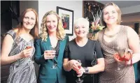  ?? Pictures: AJM Photograph­y ?? Laura Crankshaw, Lisa Kennedy, Carole Ann Martin and Hayley Martin