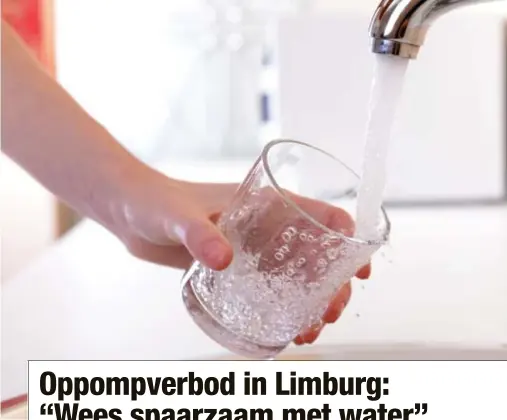  ?? FOTO SHUTTERSTO­CK ?? Sinds donderdag 21 mei geldt er bijna in heel Limburg een oppompverb­od van water uit de kwetsbare beken en rivieren.