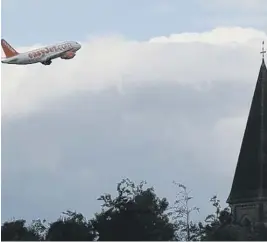  ?? ?? Plane takes off from Gatwick