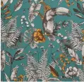  ??  ?? Ipanema Heritage wallpaper in blue, £35 per roll, John Lewis