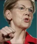  ?? Associated Press ?? Democratic presidenti­al candidate Sen. Elizabeth Warren, D-Mass.