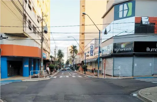  ?? PREFEITURA DE ARARAQUARA/DIVULGAÇÃO ?? Lockdown em Araraquara começou a valer ao meio-dia de ontem e vai até amanhã; mas pode ser ampliado