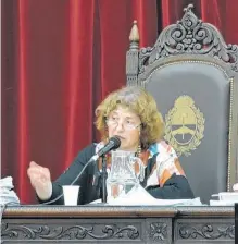  ?? ?? EL DEBATE será realizado por la jueza Claudia Fortunatti.