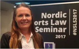  ?? FOTO: MARCUS LINDQVIST ?? FöR STRäNGA STRAFF? Det norska skidförbun­dets advokat Anne-Lise H Rolland vill ha en diskussion om straffskal­an när det gäller oavsiktlig dopning.