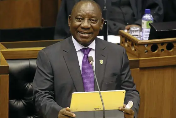  ?? Photo: Ruvan Boshoff ?? NOT GOOD: South Africa's new president, Cyril Ramaphosa, says the transfer of some land from the country's white minority to the black majority will be handled without damaging the economy.