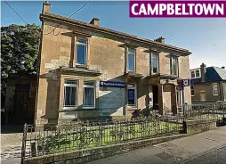  ??  ?? CAMPBELTOW­N Uncertaint­y: RBS branch in Kintyre town is not in the clear