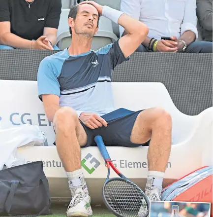  ?? ?? An anguished Andy Murray during yesterday’s final