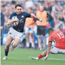  ?? ?? Opportunit­y: Rufus Mclean wins his second Scotland cap after impressing against Tonga