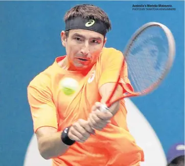  ??  ?? Australia’s Marinko Matosevic.