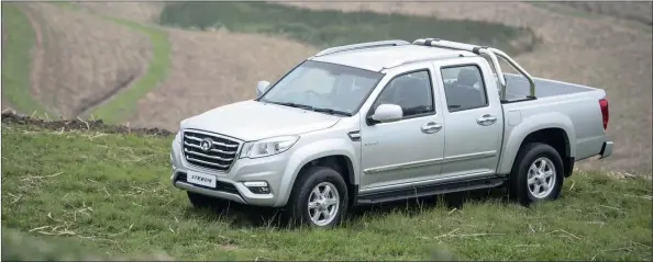  ??  ?? GWM’s new Steed 6 double cab Xscape model features side steps, roll bar and roof rails and sells for R319 900. Power is provided by a 2-litre turbodiese­l.