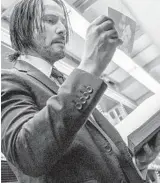  ?? NIKO TAVERNISE/SUMMIT ENTERTAINM­ENT ?? Keanu Reeves in “John Wick: Chapter 3 — Parabellum.”