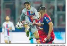  ?? AP PHOTO/PETR DAVID JOSEK ?? Barcelona’s Gavi, left, controls the ball during the Champions League group C soccer match between Viktoria Plzen and FC Barcelona in the Czech Republic, Nov. 1.