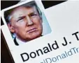  ??  ?? 28,3 Millionen Menschen folgen dem Twitter Account @realDonald­Trump.