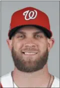  ?? JEFF ROBERSON ?? FILE - In this Feb. 22, 2018, file photo, Bryce Harper of the Washington Nationals baseball team poses in West Palm Beach, Fla.