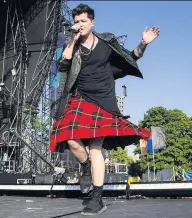  ??  ?? HIGHLAND FLING Danny O’Donoghue from The Script