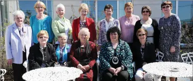  ??  ?? ICA President Liz Wall with Cahersivee­n and Dromid ICA guild members Maureen Griffin, Eileen and Helen O’Sullivan, Ann McGill, Mary Casey, Bridie Roper, Annette Fitzpatric­k, Mary O’Connor, Maureen Griffin, Mary Sheehan and Betty Kelly at the ICA Spring...