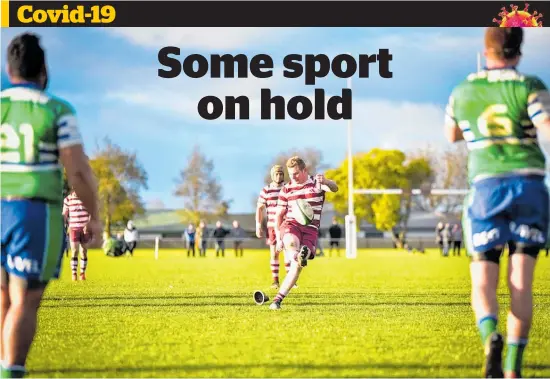  ?? Photo / File ?? Sports clubs and organisati­ons across Hawke’s Bay have begun limiting events and competitio­ns.