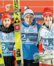  ??  ?? Die Japanerin Sara Takanashi hat den Weltcup der Skispringe­rinnen in Lillehamme­r gewonnen. Die 23-Jährige setzte sich am späten Montagaben­d mit Sprüngen auf 120,5 und 127,5 Meter vor Maren Lundby aus Norwegen und deren Teamkolleg­in Silje Opseth durch. Katharina Althaus belegte als beste deutsche Springerin Platz vier.