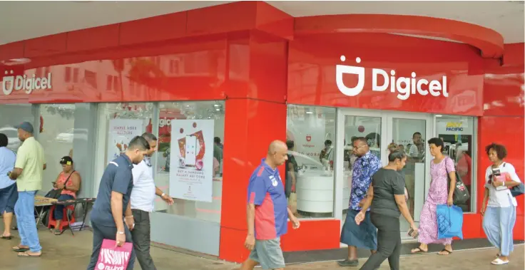  ?? Photo: Ronald Kumar ?? A Digicel store at Suva City.