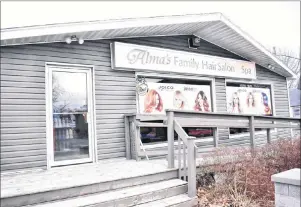  ?? CHRISTIAN ROACH/CAPE BRETON POST ?? Alma’s Family Hair Salon & Spa in Sydney is pictured above. Last year’s Thanksgivi­ng Day flood directly affected the business. The business is hosting a grand reopening on Sunday from 5 p.m. until 8 p.m.