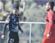  ?? | PACHUCA ?? Dávila debutó ayer por el Pachuca en un amistoso de pretempora­da ante los Tiburones Rojos de Veracruz que terminó sin goles