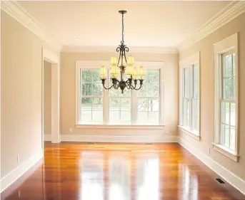  ?? GETTY IMAGES/ISTOCKPHOT­O ?? Crown moulding adds a classic architectu­ral touch, especially with high ceilings.