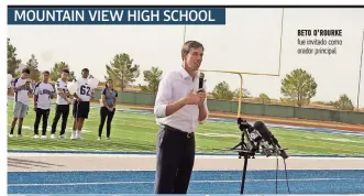  ??  ?? Beto o’rourke fue invitado como orador principal