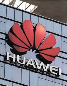  ??  ?? The Huawei logo is pictured outside Huawei’s factory campus in Dongguan, Guangdong province, China. — Reuters photo