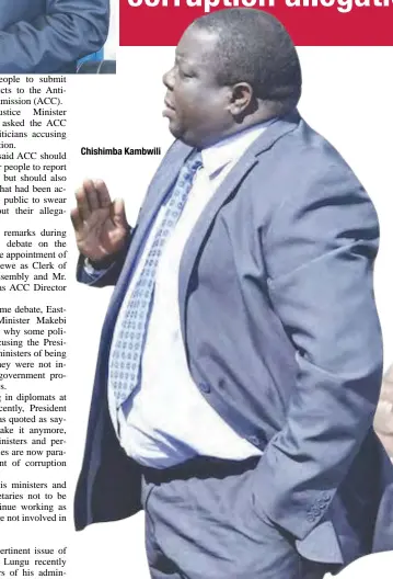  ??  ?? Chishimba Kambwili