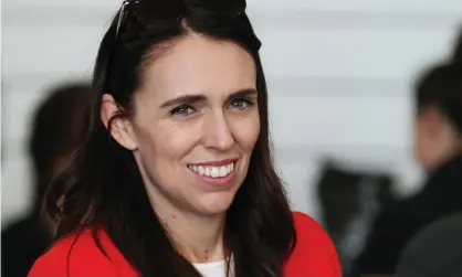  ??  ?? New Zealand prime minister Jacinda Ardern talks to delegates at the annual Labour conference in Whanganui. Photograph: William Booth/Getty Images