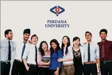  ??  ?? Perdana University students gain immense knowledge from an internatio­nal faculty mix.