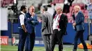  ??  ?? Left to right: Salihamidz­ic, Rummenigge, Hainer, Hoeness, Kahn. The era of Rummenigge and Hoeness is coming to an end