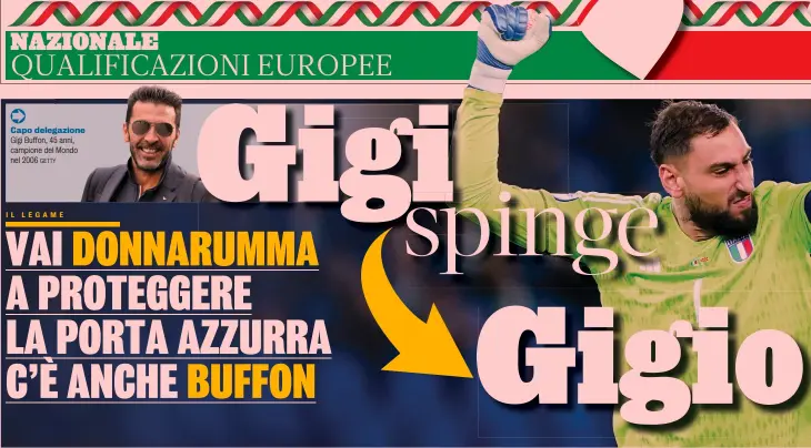  ?? GETTY Y ?? Capo delegazion­e gazione
Gigi Buffon, 455 anni, campione del Mondo nel 2006