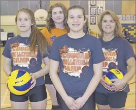  ?? Joey Smith/trUro Daily NewS ?? The 21st annual CEC Volleyball Camp will be held in August. The camp will focus on fundamenta­l skills, positional play, and offensive and defensive systems. Sydney Davidson, Paige Crosby and Sarah Garrett will attend the camp, and Jolayne MacKenzie is...