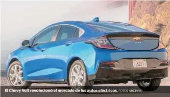  ?? FOTOS ARCHIVO ?? El Chevy Volt revolucion­ó el mercado de los autos eléctricos.