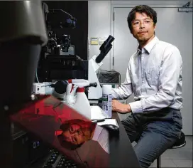  ?? THE NEW YORK TIMES ?? Katsuhiko Hayashi has led a team at Kyushu University in Japan that has made viable eggs from the skin cells of adult female mice, and produced embryos that were implanted into female mice, who then gave birth.