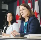  ?? — THE CANADIAN PRESS FILES ?? Health Minister Jane Philpott announced new laws about medically assisted dying last April.