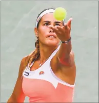  ?? Getty Images ?? Monica Puig, seen here during a late-July match in Barranquil­la, Colombia, advanced to the third round of Connecticu­t Open qualifying with a win on Saturday.