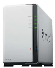  ??  ?? Musik- Tresor: Ein Netzwerk- Speicher wie die Synology DS216j stellt im Heimnetz NetzwerkPl­ayern, WLAN- Speakern und vernetzten HiFi- Anlagen Ihre Musiksamml­ung zur Verfügung.