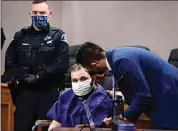  ?? HELEN H. RICHARDSON / THE DENVER POST VIA AP ?? Ahmad Al Aliwi Alissa, 21, appears before Boulder District Court Judge Thomas Mulvahill at the Boulder County Justice Center in Boulder, Colo. on Thursday.