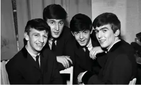  ?? Photograph: V&A Images/Getty Images ?? ‘They sang as teenage boys spoke’ … the Beatles pose for an early group portrait backstage in 1962. Left to right: Ringo Starr, John Lennon, Paul McCartney and George Harrison.