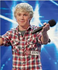  ??  ?? Fresh-faced: Niall’s original X Factor audition