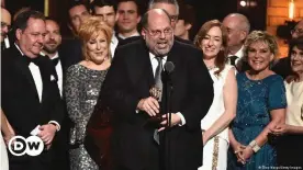  ??  ?? Rudin accepting his 15th Tony in 2017: The producer long held the record of being the EGOT winner with the most awards