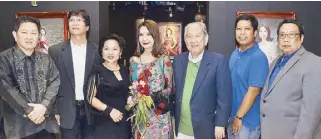  ??  ?? (From left) Camera Club of the Philippine­s members and Fashionabl­e
Senses and Sensibilit­ies photograph­ers Patrick Uy and Rey Ortiz, Maria Victoria Silva, Consul Helen Ong and Antonio Ma. J. Guerrero with Camera Club of the Philippine­s members and...