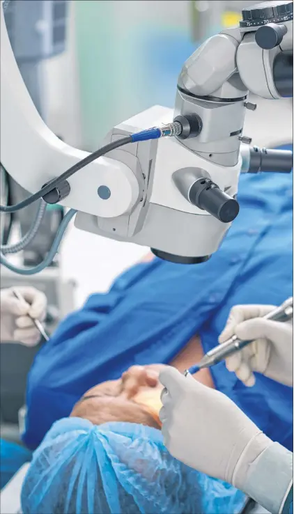  ?? STOCK PHOTO ?? The provincial government is adding a regulation to demand that any eye surgeries involving the removal of a cataract take place in a hospital.