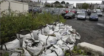  ??  ?? FLORENTINE CAR PARK OFF MAIN STREET: ‘Perimeter was heavily littered with all manner of debris’.