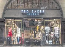  ?? BLOOMBERG ?? A Ted Baker shop stands in a concourse at London Bridge railway station in London.